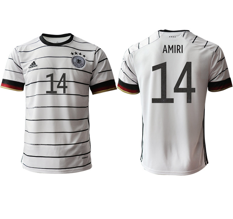 Men 2021 Europe Germany home AAA version #14 white soccer jerseys